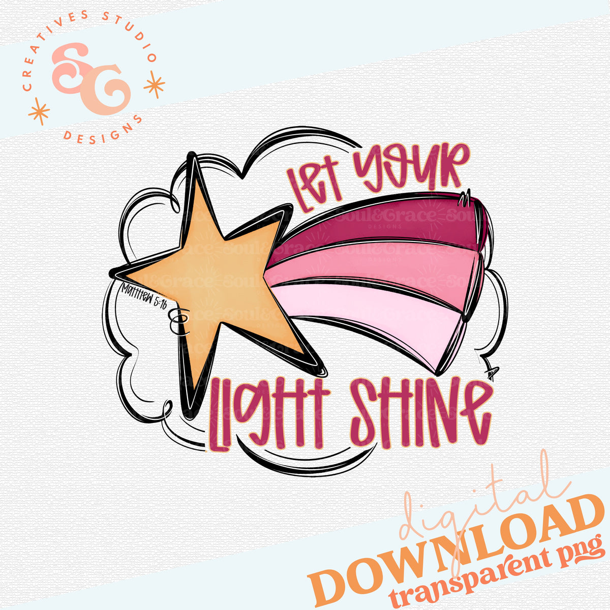 LET YOUR LIGHT SHINE PINK