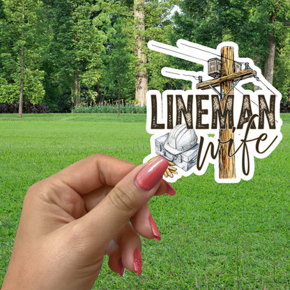 LINEMAN WIFE STICKER VINYL DECAL