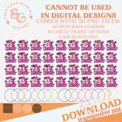 CHEERLEADER BAG TAGS - BRIGHT PINK BUNDLE