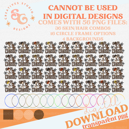 CHEERLEADER BAG TAGS - BROWN BUNDLE