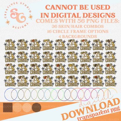 CHEERLEADER BAG TAGS - GOLD BUNDLE