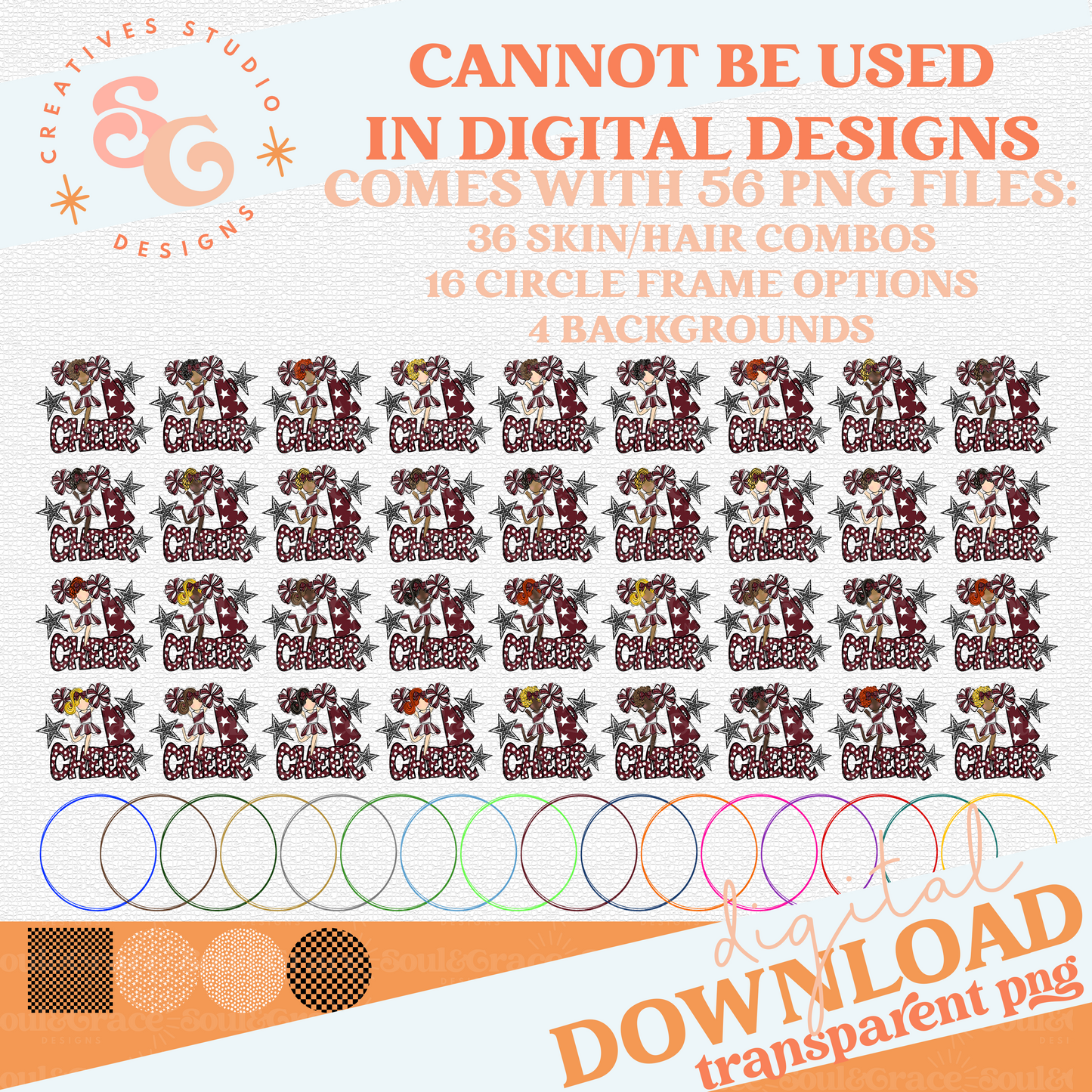 CHEERLEADER BAG TAGS - MAROON BUNDLE