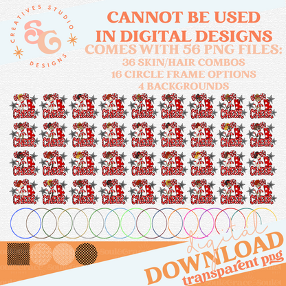 CHEERLEADER BAG TAGS - RED BUNDLE