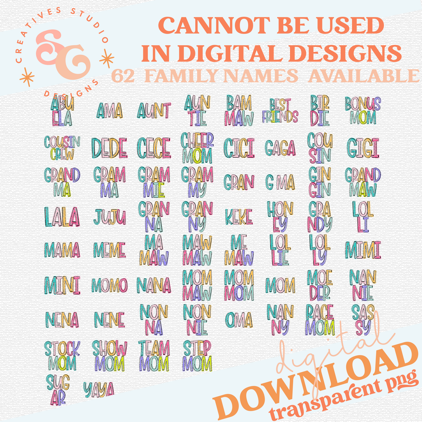 DIXIE DOTS FAMILY NAME BUNDLE