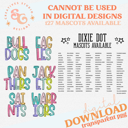 DIXIE DOTS MASCOT BUNDLE