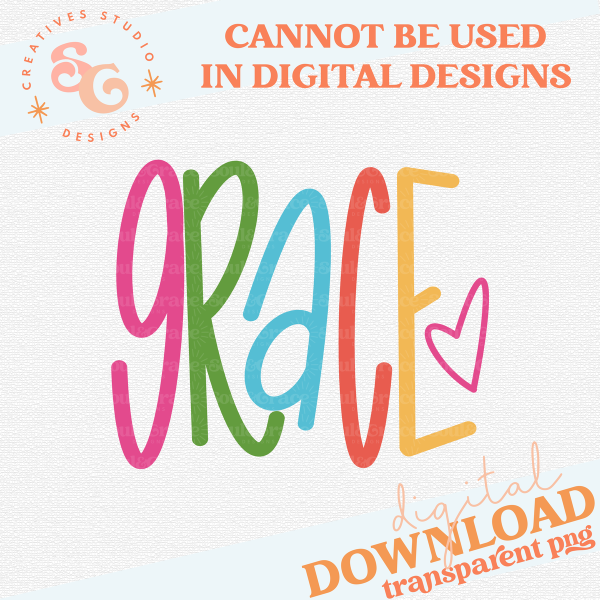Grace Block Lettering GRACE LETTERING – Soul & Grace Designs