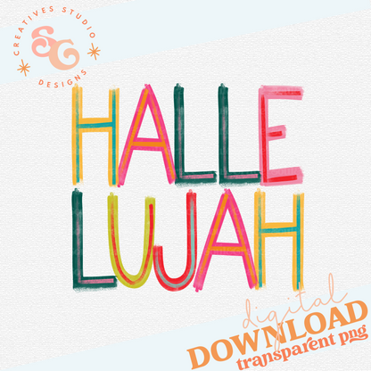 HALLELUJAH WORD ART