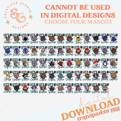 LETS GO MASCOTS - CHOOSE YOUR MASCOT