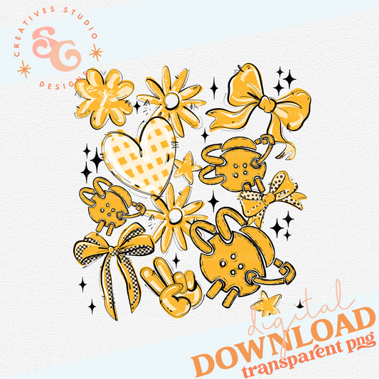 YELLOW PLAY BALL WRESTLING COLLAGE