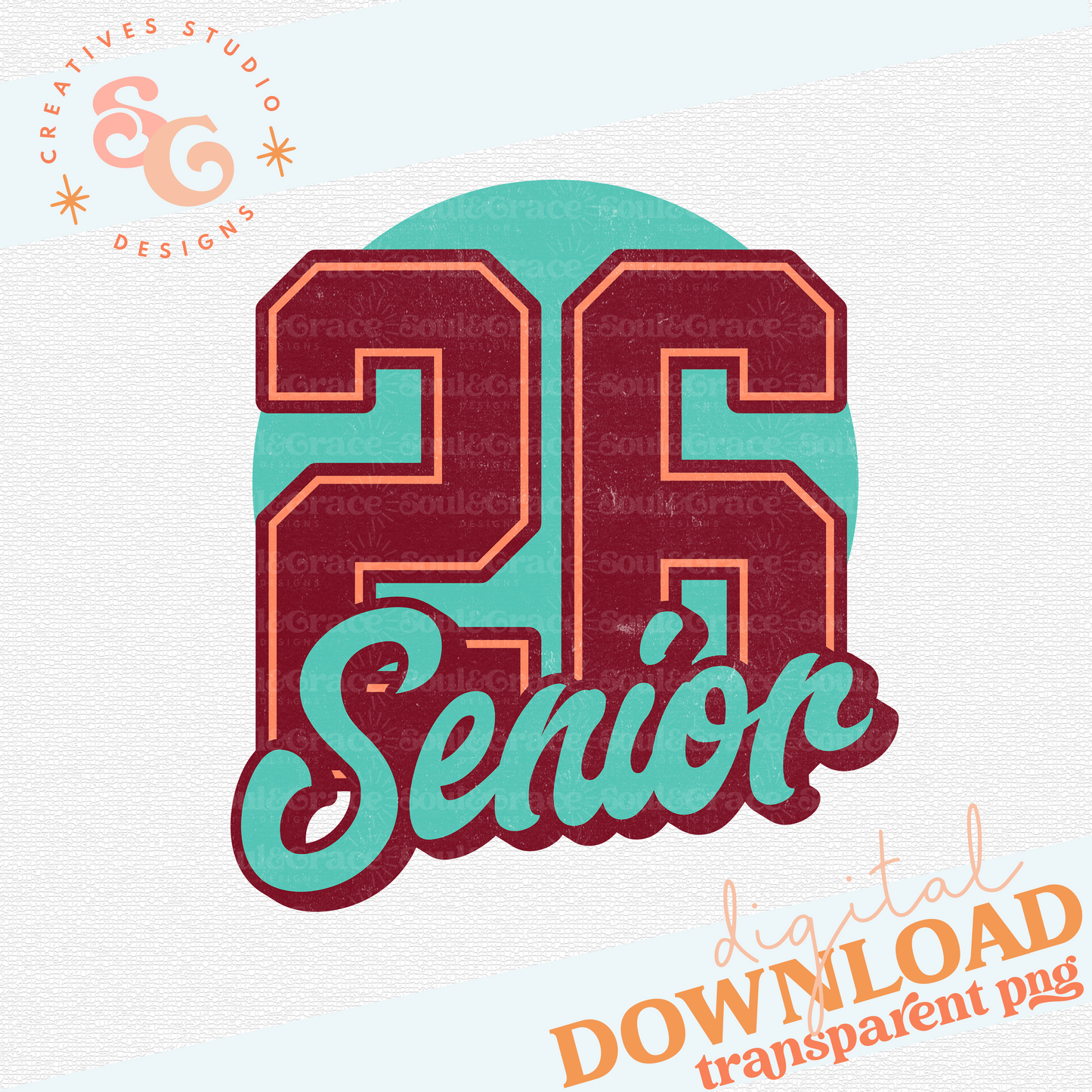SENIOR DISTRESSED 26 AQUA