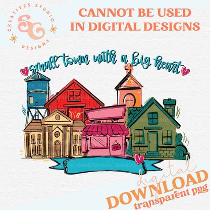 SMALL TOWN BIG HEART BLANK