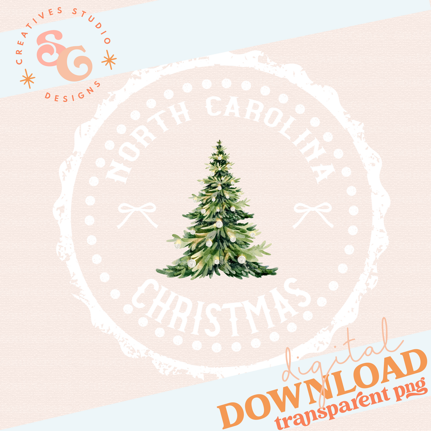 STATE CHRISTMAS STAMP North Carolina