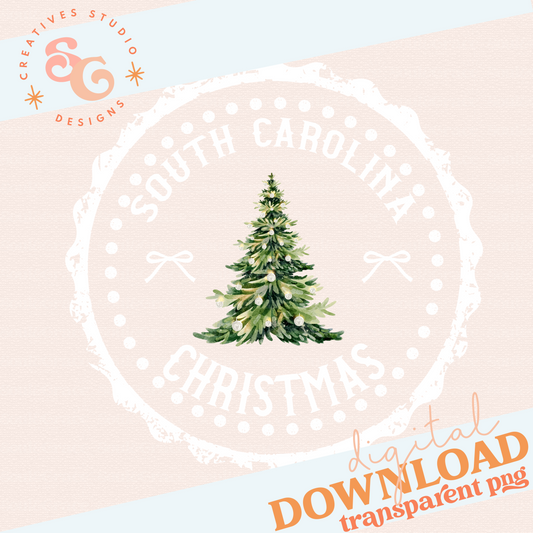 STATE CHRISTMAS STAMP South Carolina