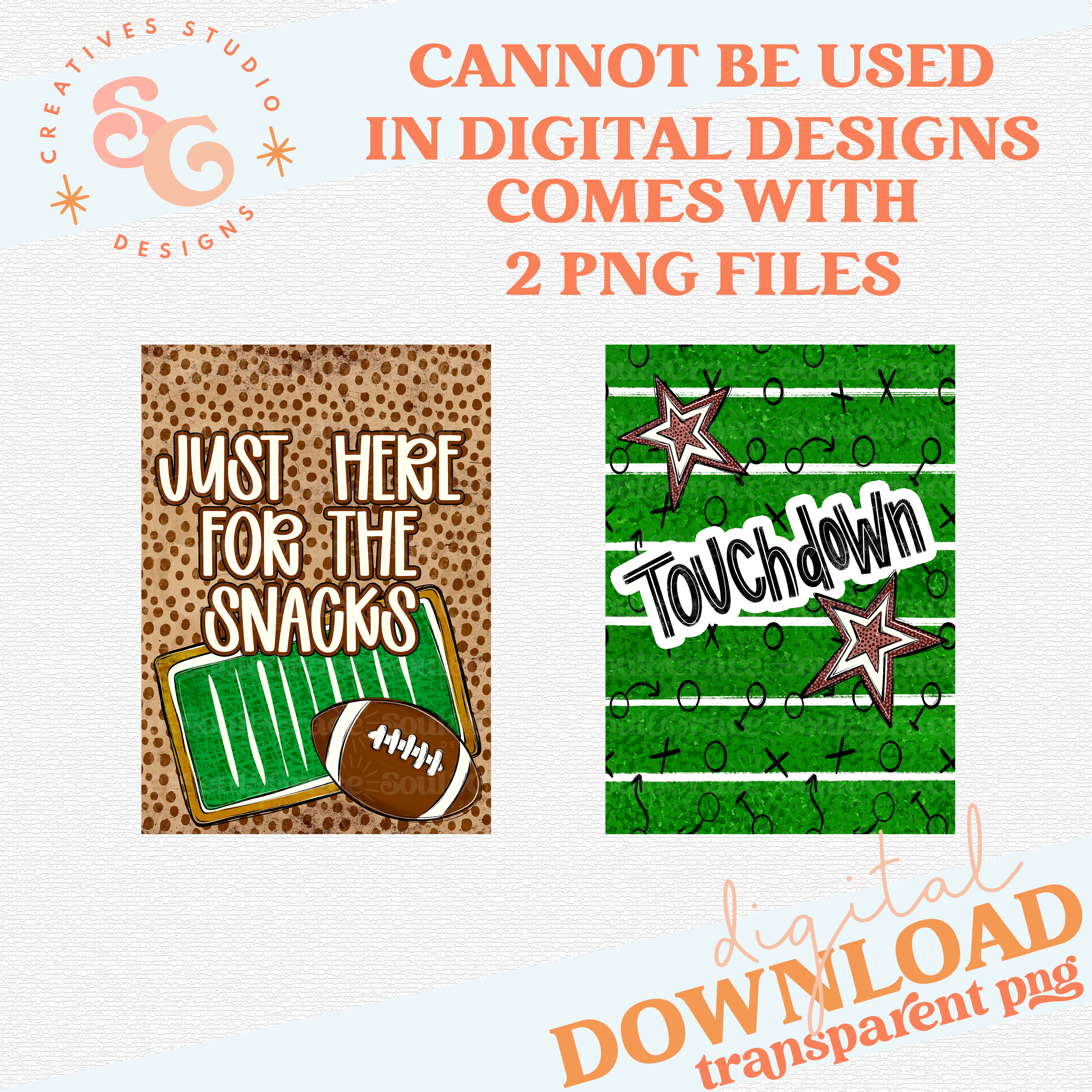 TOUCHDOWN SIGNS (SET OF 2) – Soul & Grace Designs