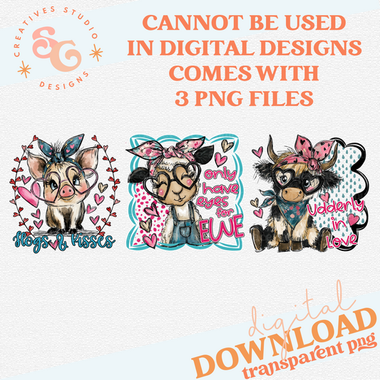 VALENTINE'S TEA TOWEL SET