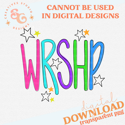WRSHP LETTERING