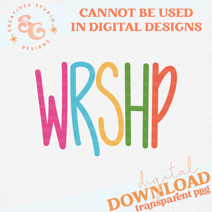 WRSHP LETTERING BRIGHT