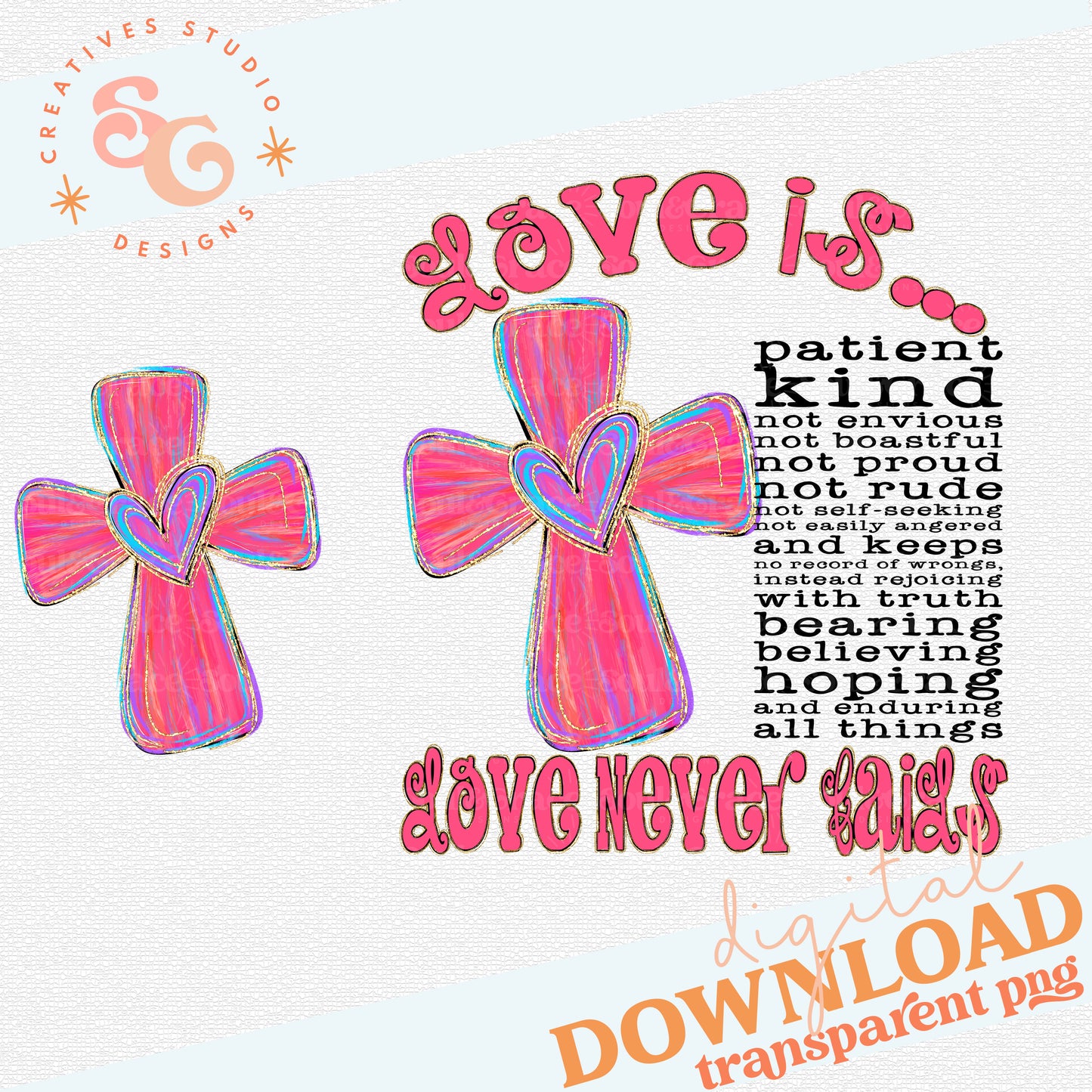 LOVE IS - BLACK PRINT VERSION