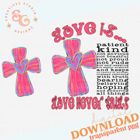 LOVE IS - BLACK PRINT VERSION