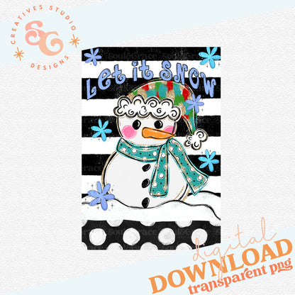 Let it Snow Garden Flag