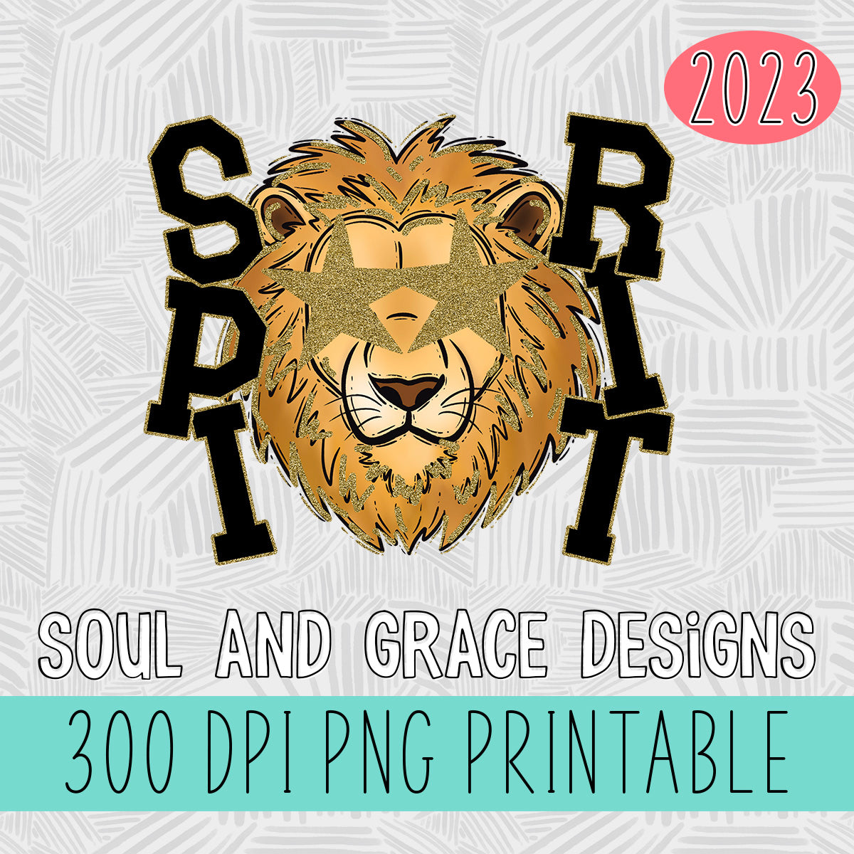 Starry Eyed Mascots - Lion CUSTOM [DIGITAL FILE EMAILED]