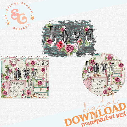 Love Junk Journal Sublimation Set