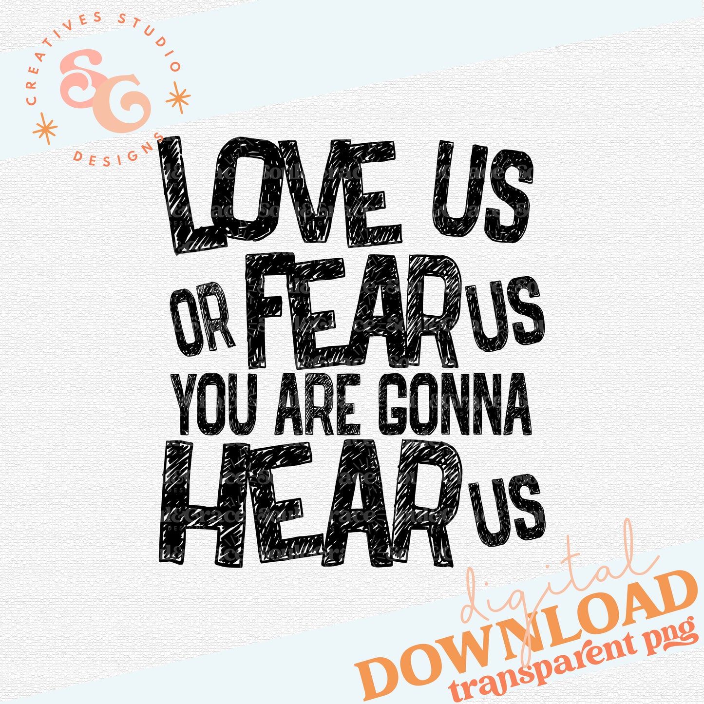 Love Us or Fear Us - Black Sketch Version