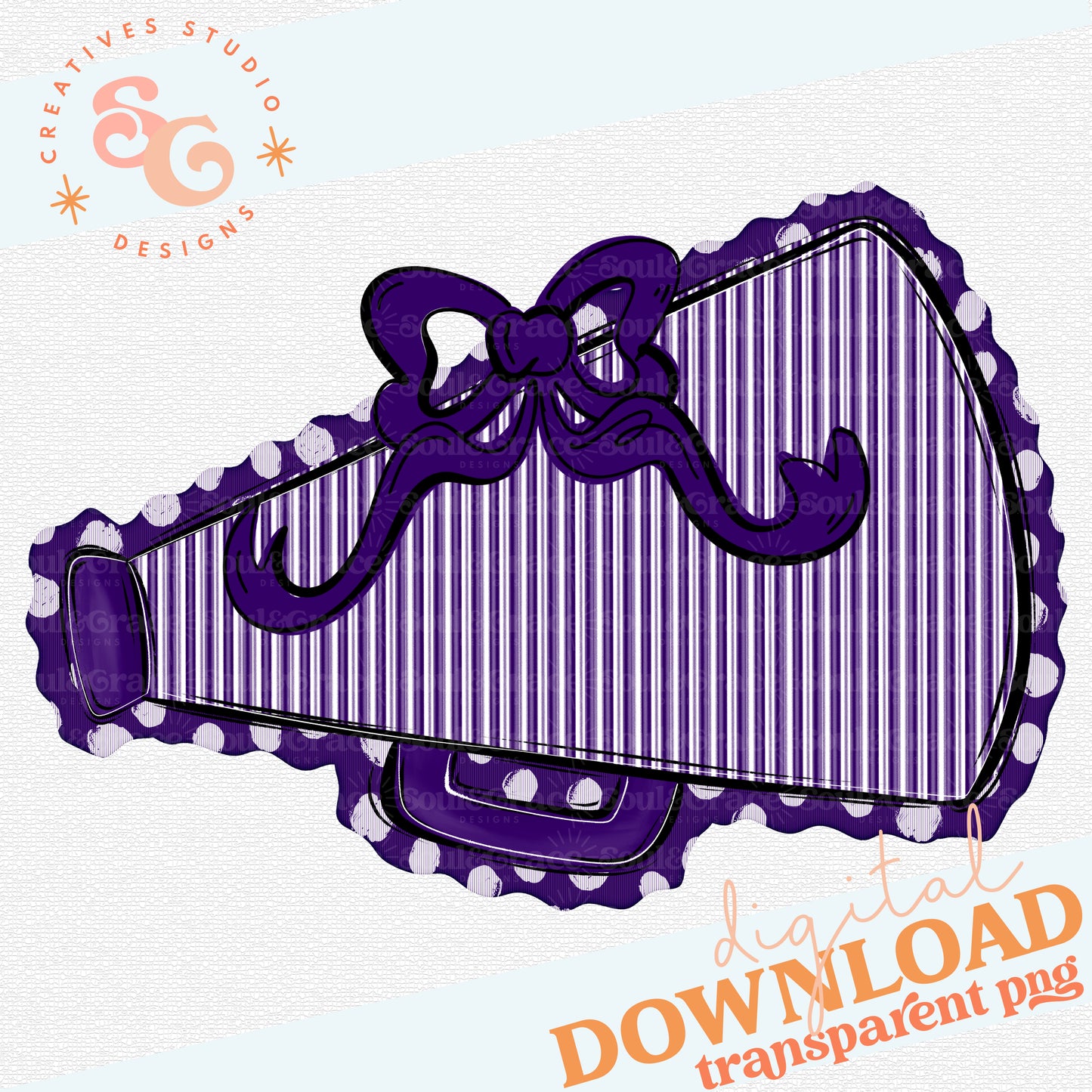 MEGAPHONES AND BOWS PURPLE