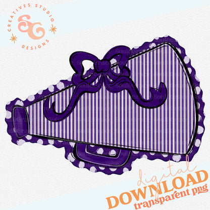 MEGAPHONES AND BOWS PURPLE