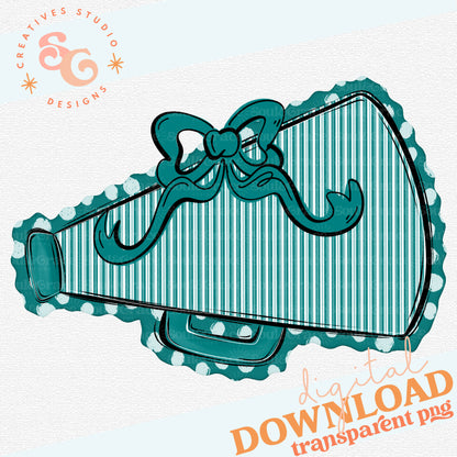 MEGAPHONES AND BOWS TEAL