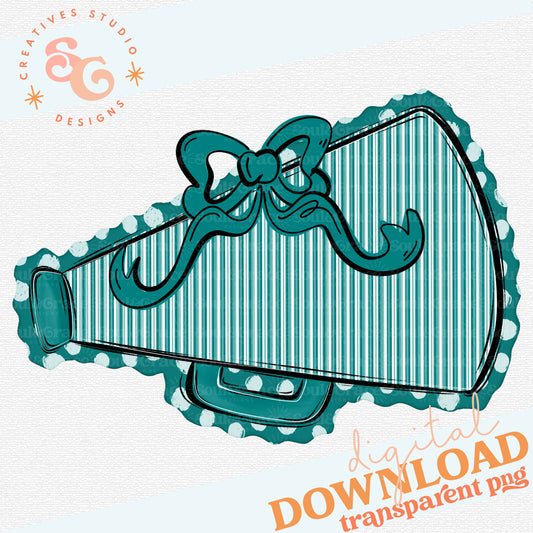 MEGAPHONES AND BOWS TEAL