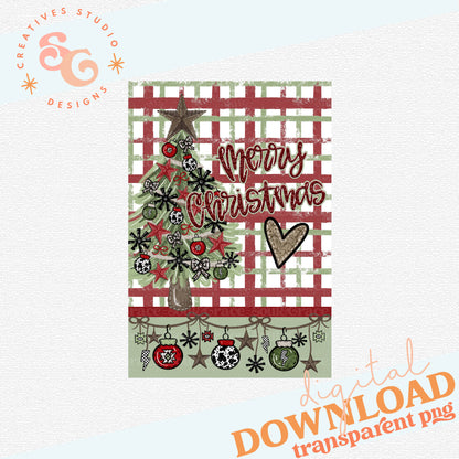 MERRY CHRISTMAS COUNTRY GARDEN FLAG