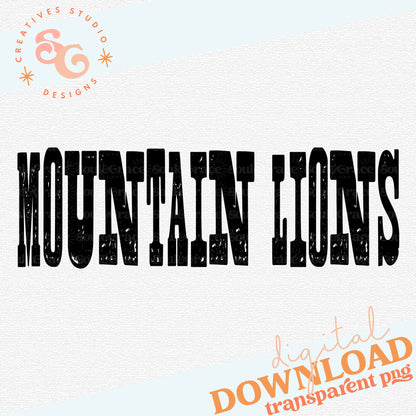 MIXED UP MASCOTS Mountain Lions