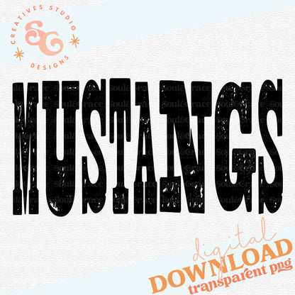 MIXED UP MASCOTS Mustangs