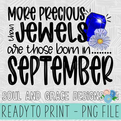 MORE PRECIOUS THAN JEWELS SEPTEMBER