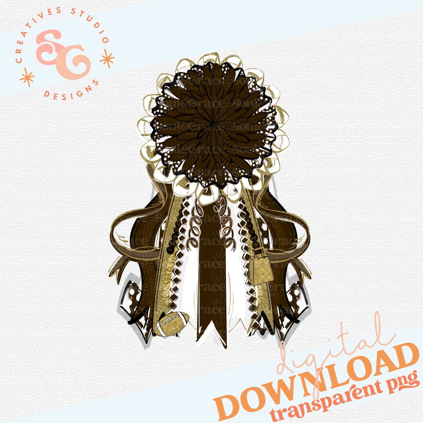 Mums the Word - Homecoming Mum - BROWN GOLD