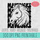 Mavericks Stacked Mascot