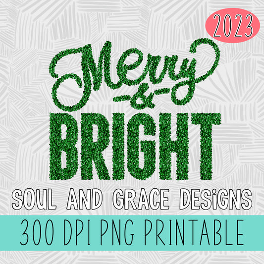 Merry & Bright Green Sequins