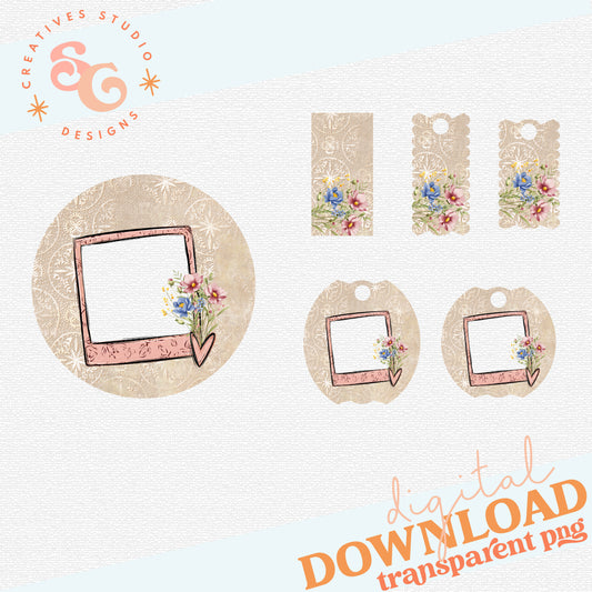 Mom Photo Frame Tumbler Toppers, Name Plates and Coaster