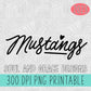 Hand Lettered Mustangs