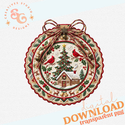 NEEDLEPOINT CHRISTMAS ORNAMENT