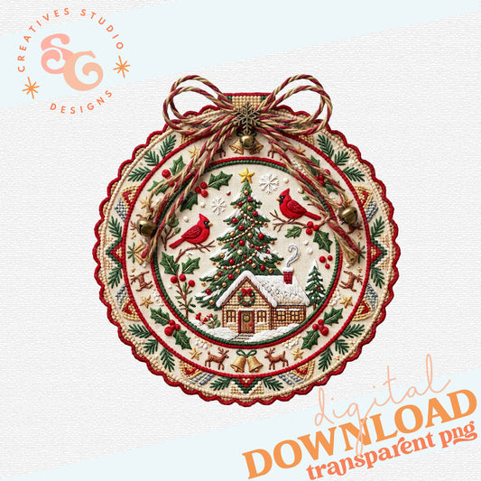 NEEDLEPOINT CHRISTMAS ORNAMENT