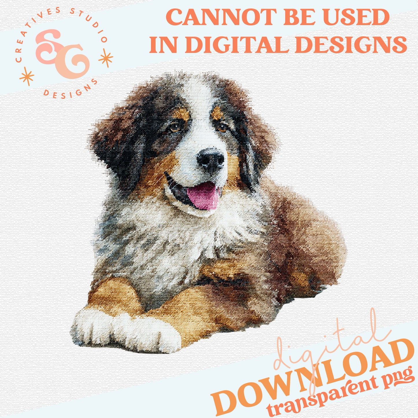 NEEDLEPOINT PETS BERNESE MOUNTAIN DOG 2