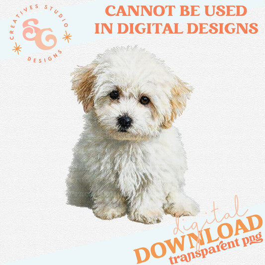 NEEDLEPOINT PETS BICHON POO