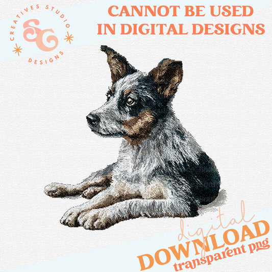 NEEDLEPOINT PETS BLUE HEELER