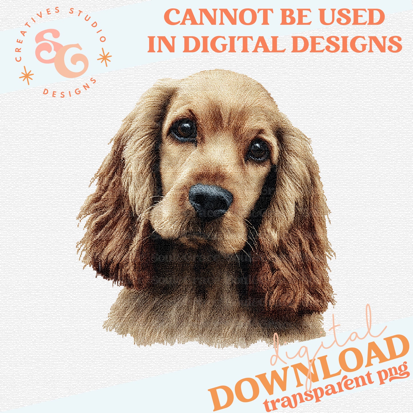 NEEDLEPOINT PETS COCKER SPANIEL