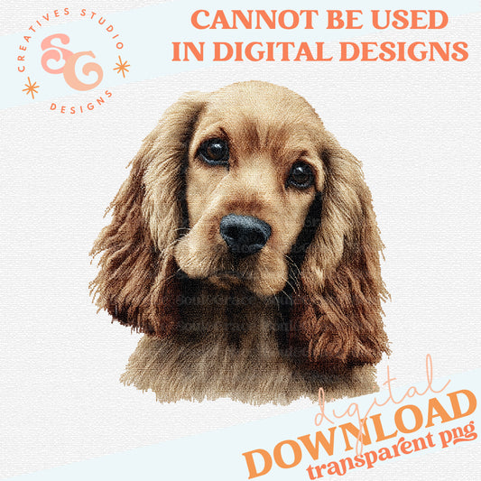 NEEDLEPOINT PETS COCKER SPANIEL