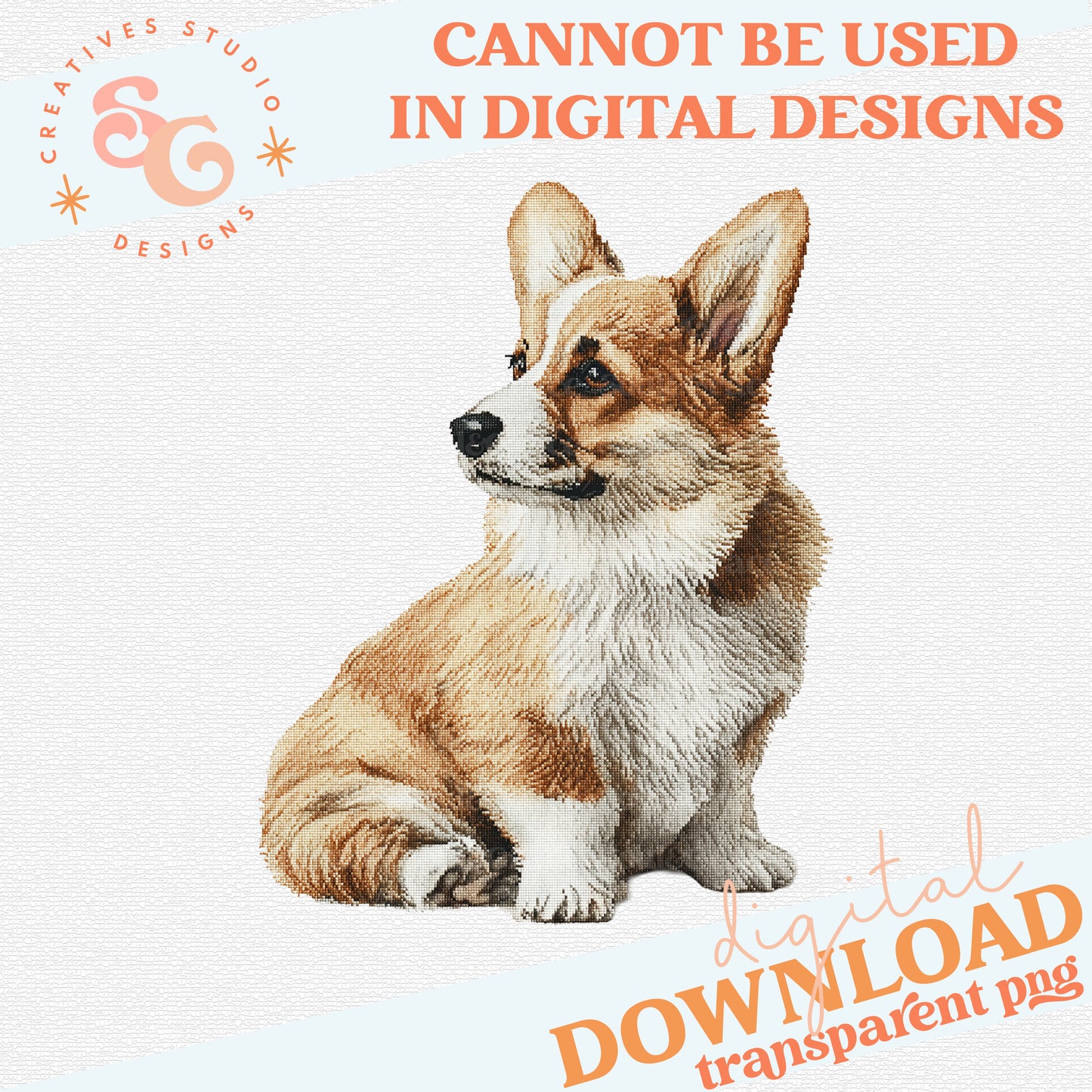 NEEDLEPOINT PETS CORGI 2