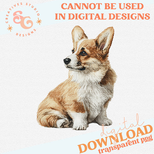 NEEDLEPOINT PETS CORGI 2