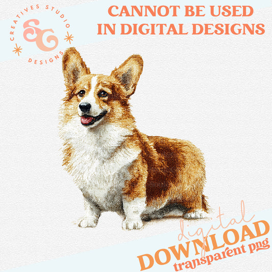 NEEDLEPOINT PETS CORGI